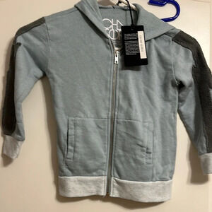Chaser NWT this little piggy Seafoam‎ green zip up jacket